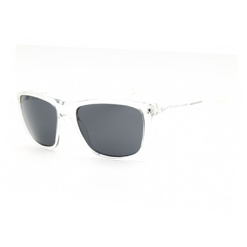 Nike Sunglasses Square Full Rim, Crystal Clear Frame and Dark Grey Lens NIKEESSENTIALENDEAVORFQ4619913