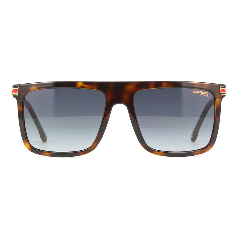 Carrera Sunglasses Square Full Rim, Havana Frame and Grey Gradient Lens CARRERA1048/S00869O