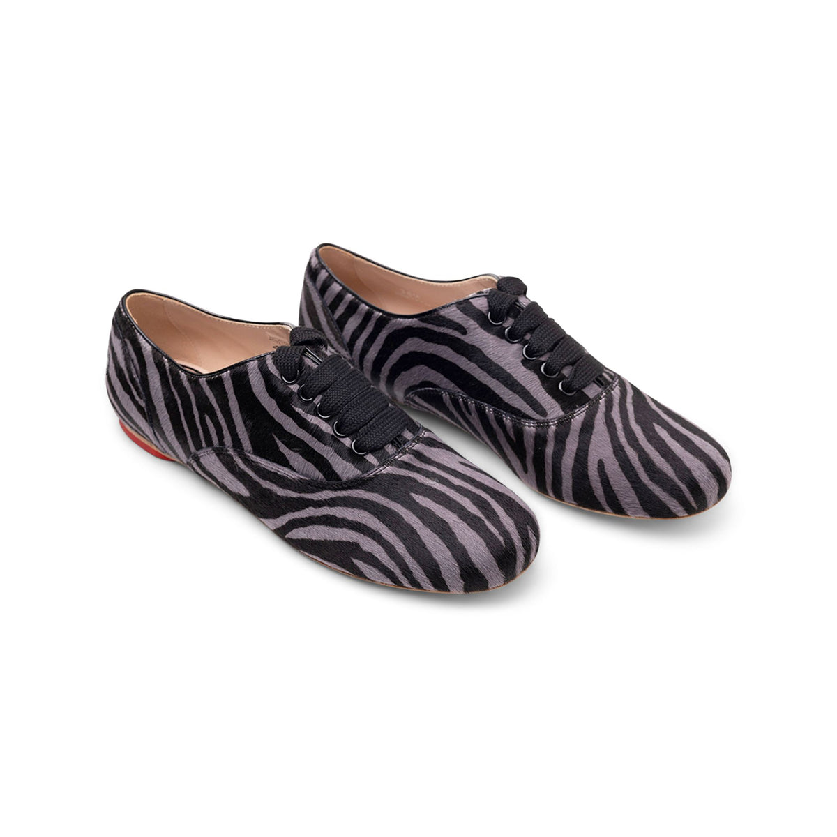 Hogan Zebra-Print Leather Loafers