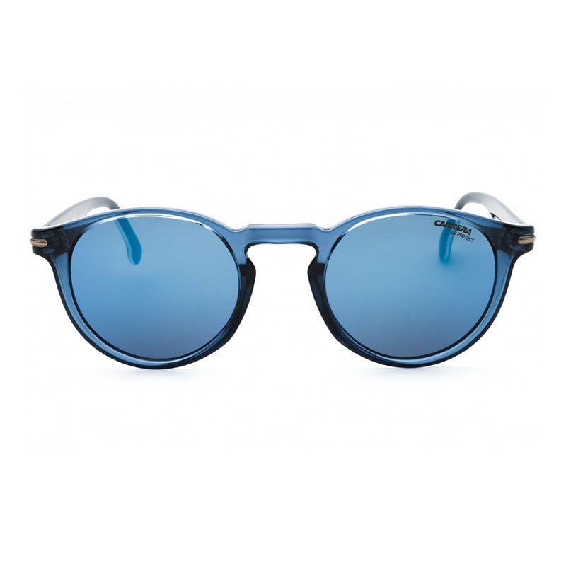 Carrera Sunglasses Round Semi Rim, Blue Frame and Blue Lens CARRERA301/S0PJPXT