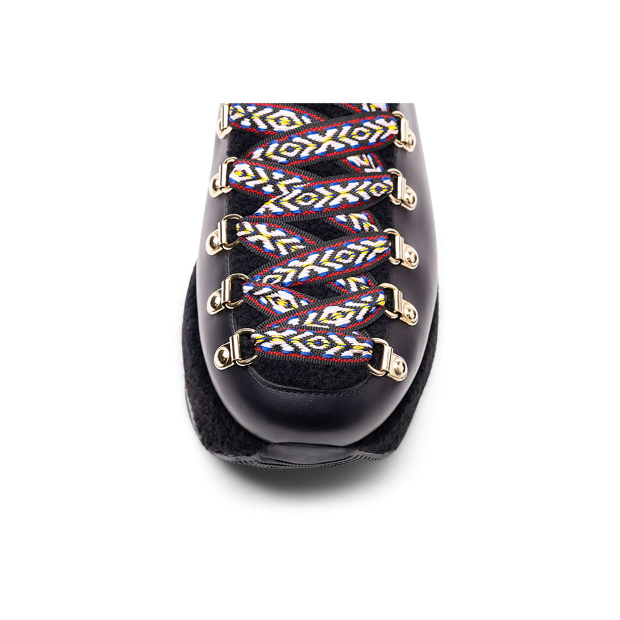 Hogan H466 Platform Lace-Up Mules