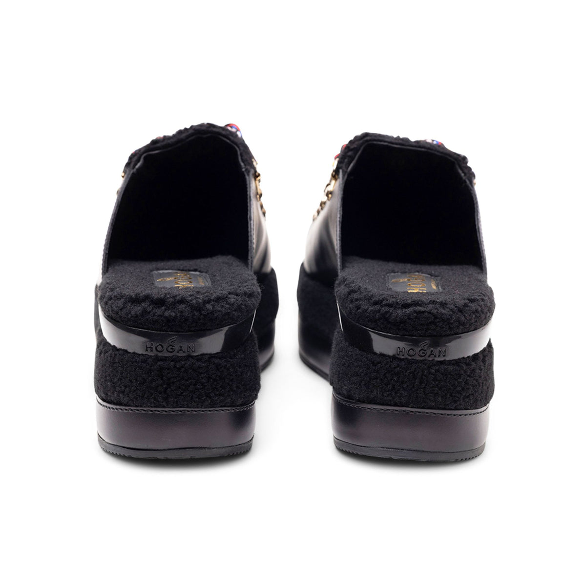 Hogan H466 Platform Lace-Up Mules