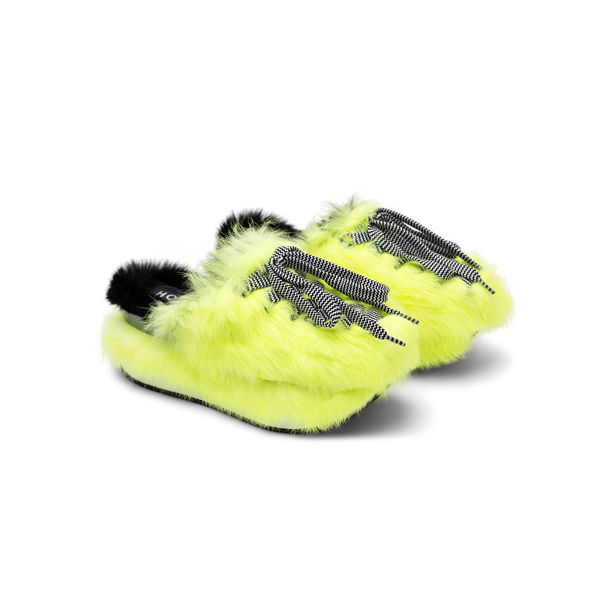 Hogan Fur-Trimmed Lace-Up Slip-On Sneakers
