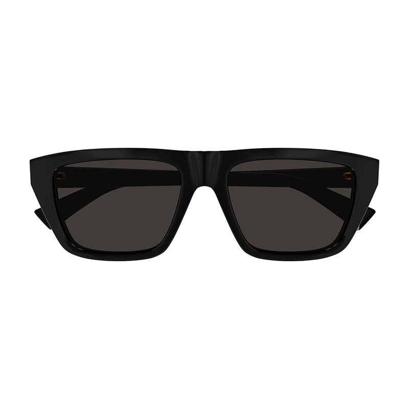 Bottega Veneta Sunglasses Square Full Rim, Black Frame and Grey Lens BV1291S001