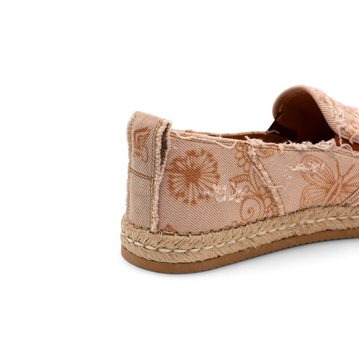 Hogan Floral-Print Frayed Espadrille