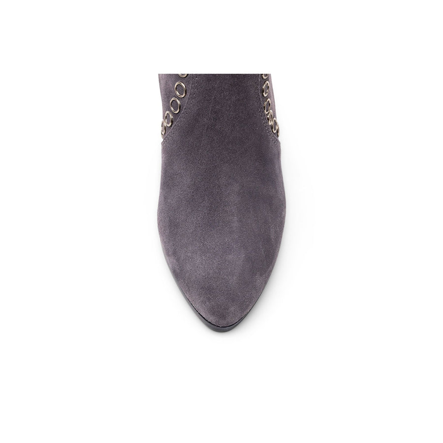 Hogan Eyelet-Embellished Suede Boots