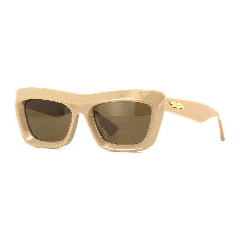 Bottega Veneta Sunglasses Square Full Rim, Brown Frame and Brown Lens BV1283S003