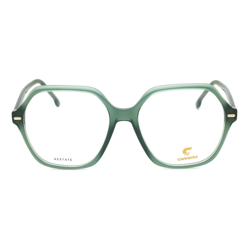Carrera Eyeglasses Geometric Full Rim, Green Frame and Clear Demo Lenses Lens CARRERA303201ED00