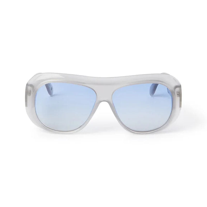 Palm Angels Sunglasses Aviator Full Rim, Grey Frame and Blue Gradient Lens PERI103ELFIN0942