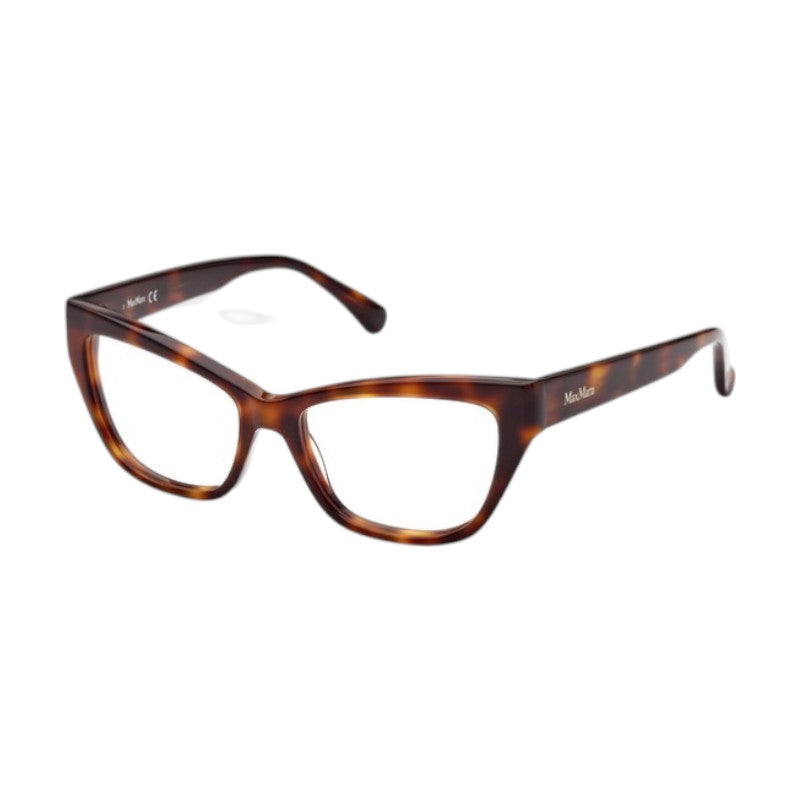 Max Mara Eyeglasses Square Full Rim, Havana Frame and Clear Demo Lens Lens MM5053052