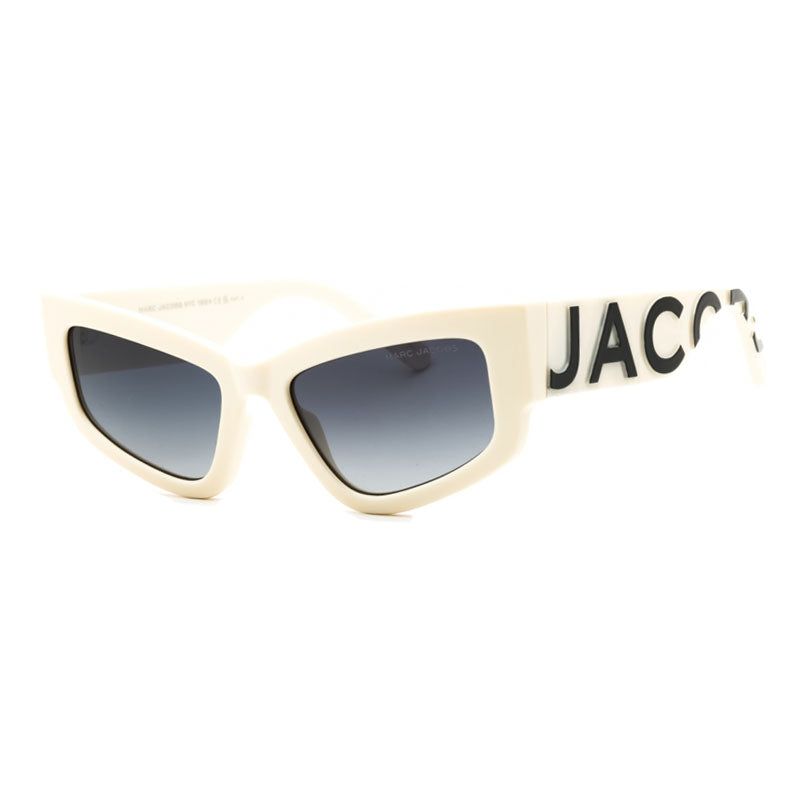 Marc Jacobs Sunglasses Square Full Rim, Beige/Black Frame and Dark Grey Gradient Lens MARC796/S0HDA9O