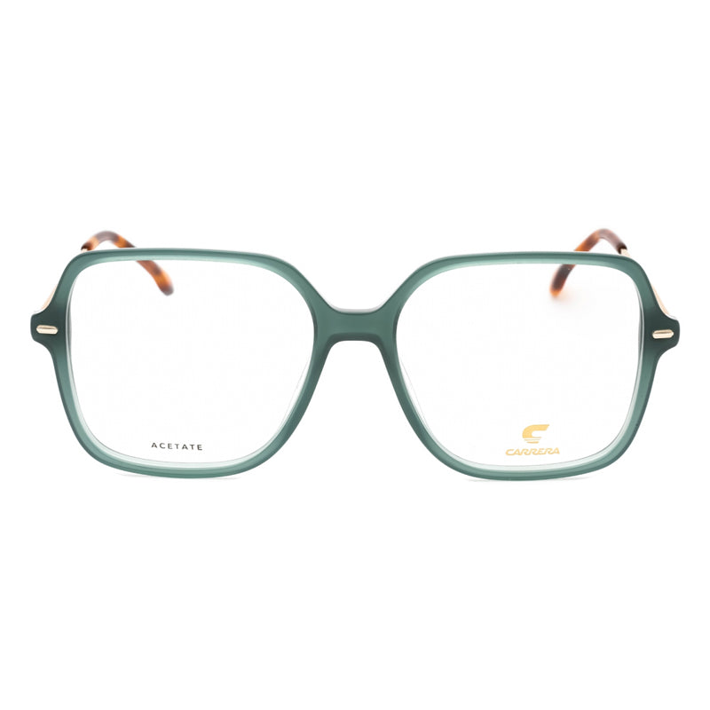 Carrera Eyeglasses Square Full Rim, Green Frame and Clear Demo Lenses Lens CARRERA303801ED00