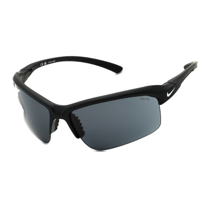 Nike Sunglasses Shield Semi Rim, Matte Black Frame and Grey Lens NIKESKYLONRISEIB3520X010