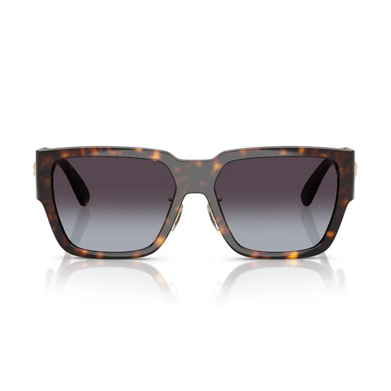 Versace Sunglasses Square Full Rim, Havana Frame and Grey Gradient Lens VE4483D108/8G