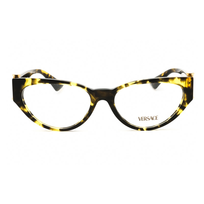 Versace Eyeglasses Cat Eye Full Rim, Havana Frame and Clear Demo Lenses Lens VE33665428