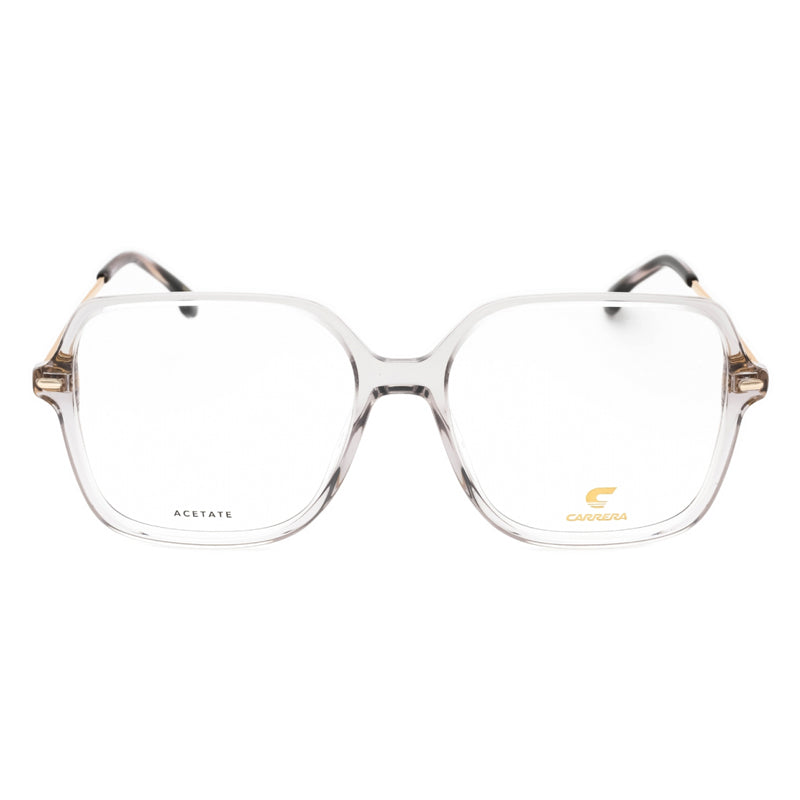 Carrera Eyeglasses Square Full Rim, Grey Frame and Clear Demo Lenses Lens CARRERA30380KB700