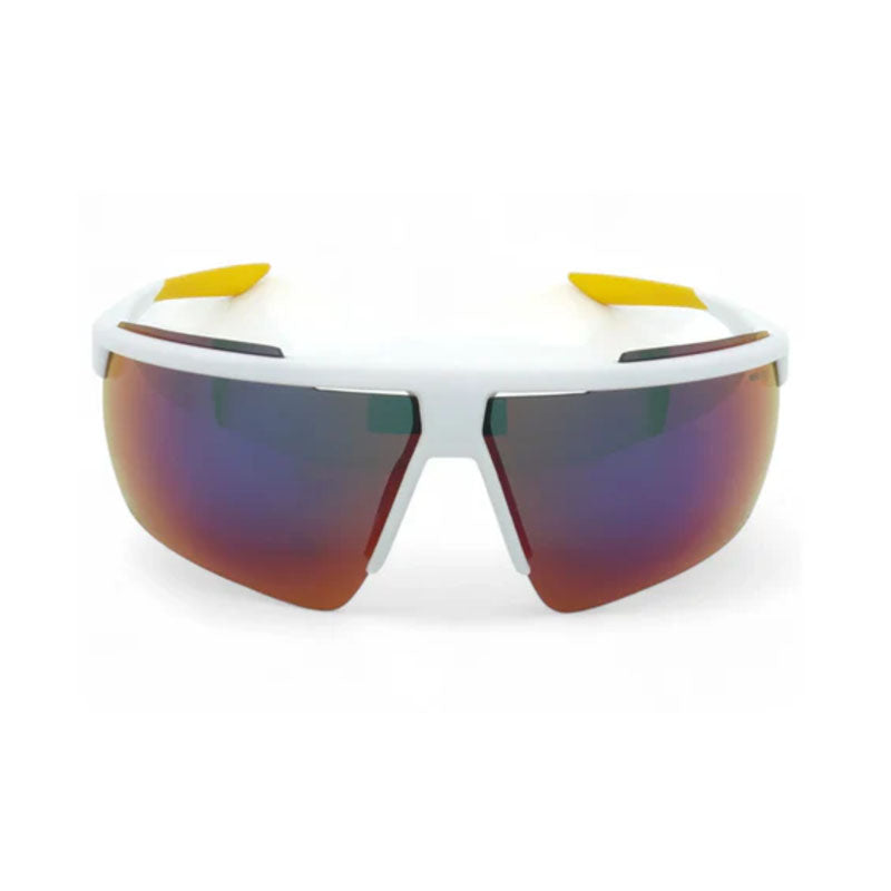 Nike Sunglasses Shield Semi Rim, White/Dark Cinder Frame and Field Tint Mirror Lens NIKEWINDSHIELD20CW1287106