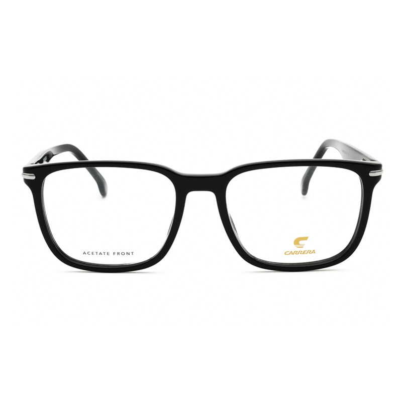 Carrera Eyeglasses Square Full Rim, Black Frame and Clear Demo Lenses Lens CARRERA309080700