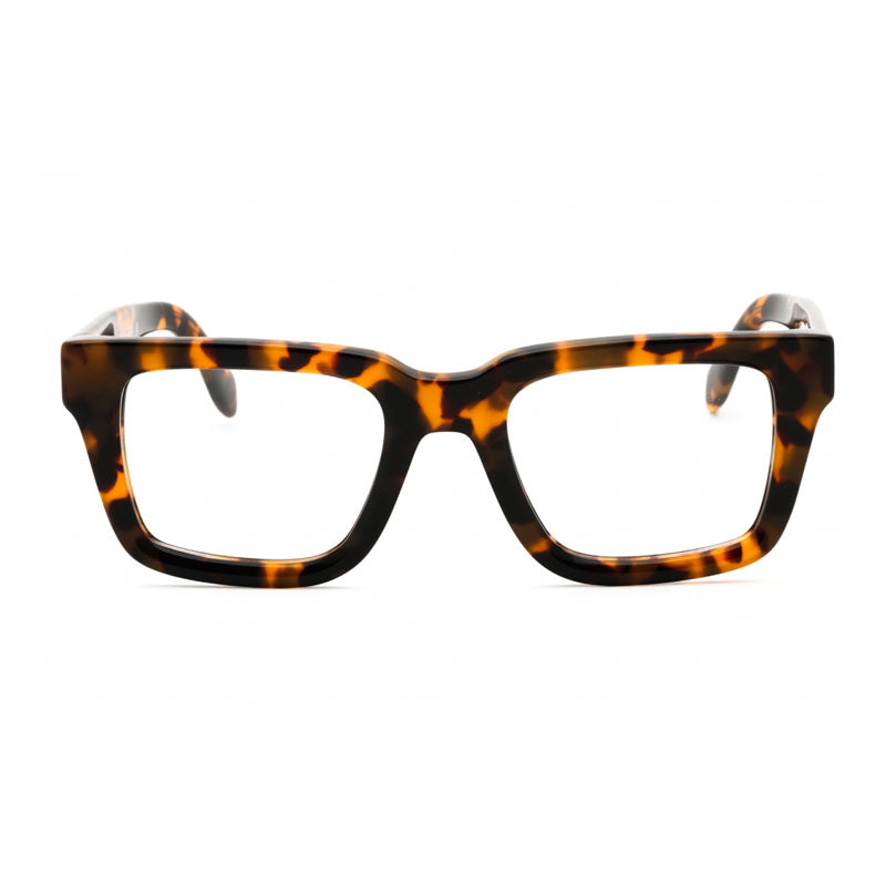 Palm Angels Eyeglasses Square Full Rim, Havana Frame and Clear Demo Lenses Lens PERJ019STYLE196000