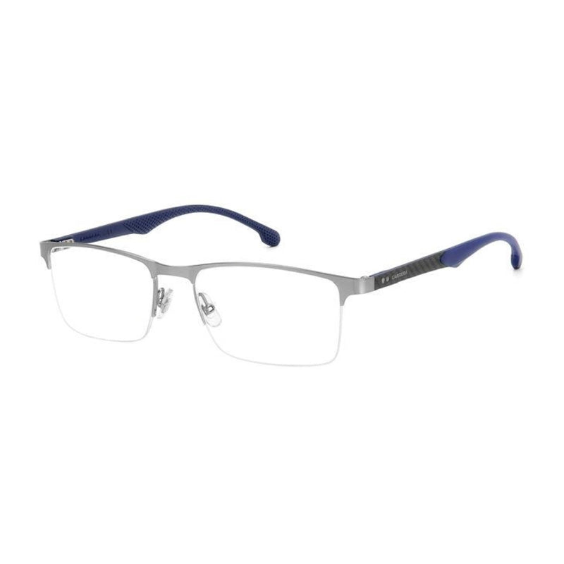 Carrera Eyeglasses Rectangle Full Rim, Matte Ruthenium Frame and Clear Demo Lenses Lens CARRERA88460R8100