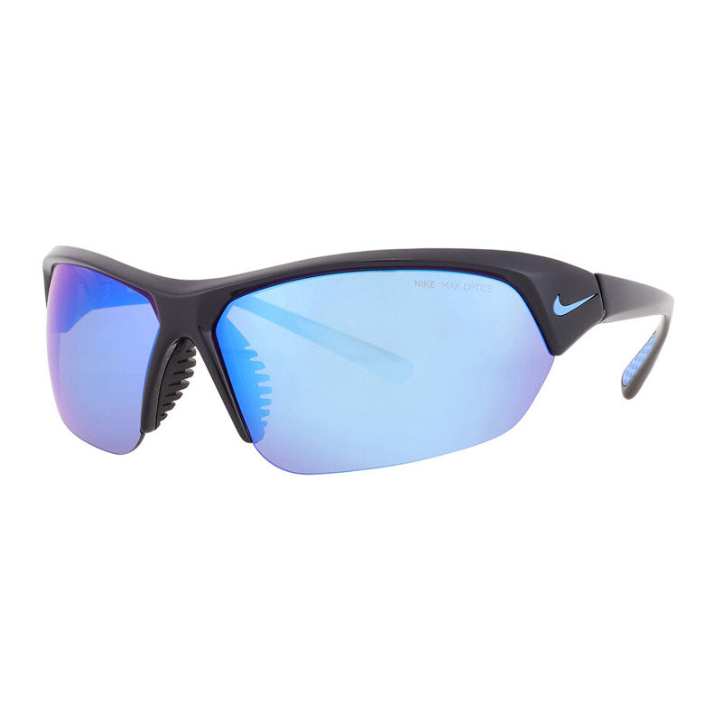 Nike Sunglasses Shield Semi Rim, Black Frame and Blue Mirror Lens SKYLONACEMMIDV2163011