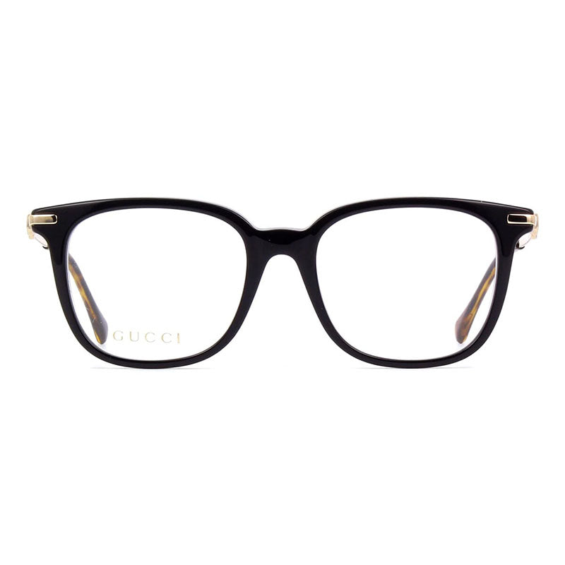 Gucci Eyeglasses Square Full Rim, Black Frame and Clear Demo Lenses Lens GG0968O001