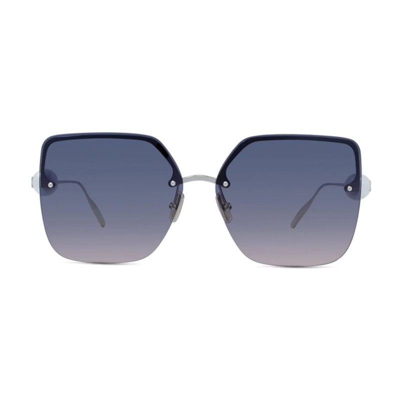 Givenchy Sunglasses Butterfly Rimless, Shiny Silver Frame and Purple Gradient Lens GV40110U16Z