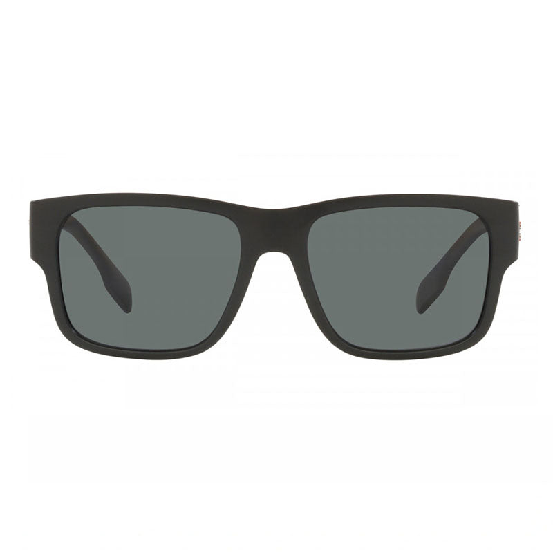 Burberry Sunglasses Square Full Rim, Black Frame and Polarized Dark Grey Lens BE4358346481