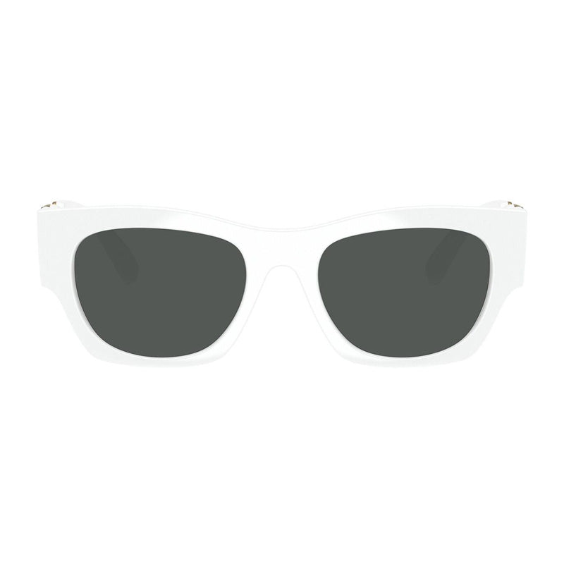 Versace Sunglasses Square Full Rim, White Frame and Dark Grey Lens VE4479U314/87