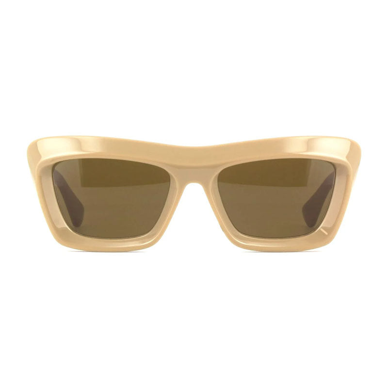 Bottega Veneta Sunglasses Square Full Rim, Brown Frame and Brown Lens BV1283S003