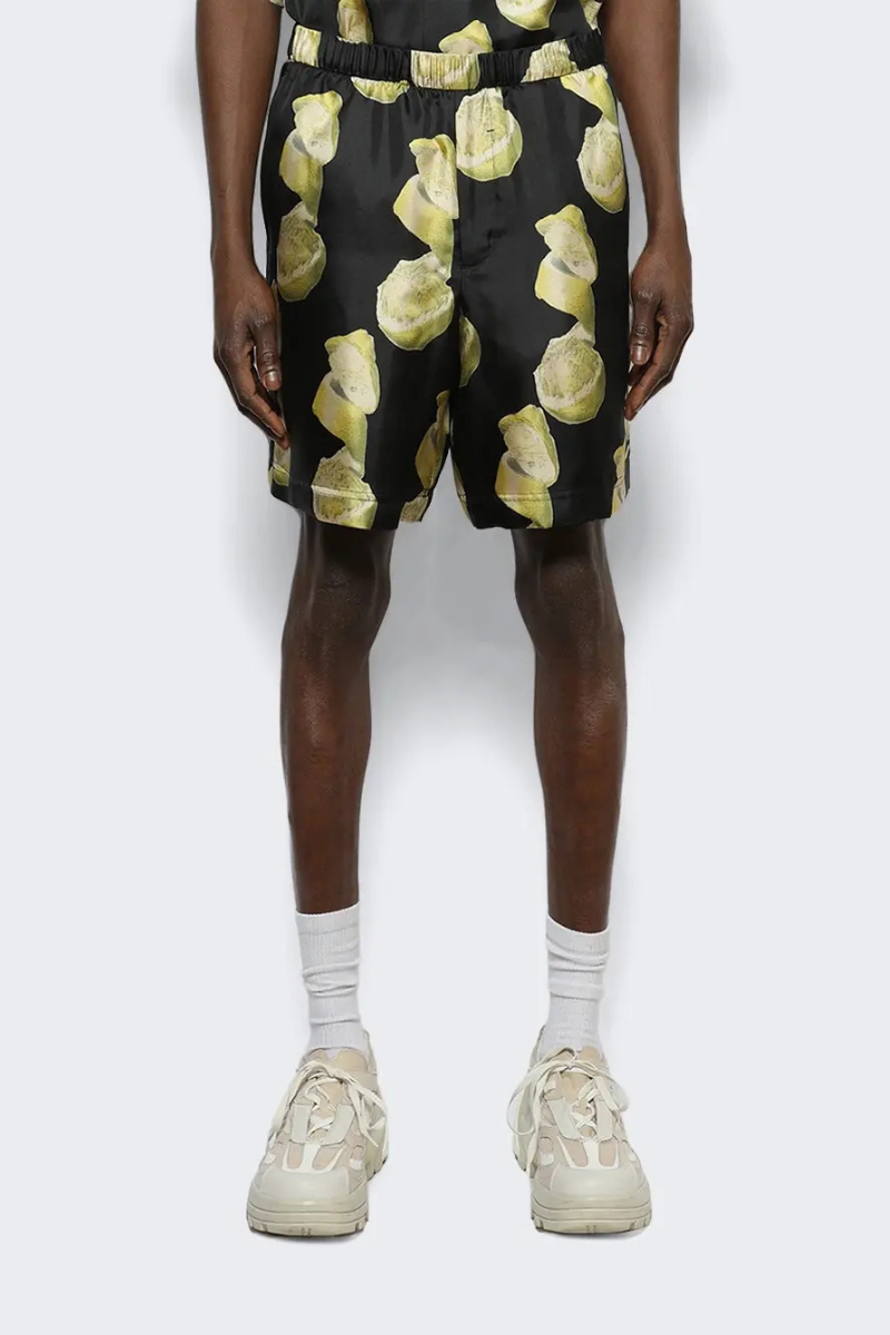 Givenchy Formal Elasticated Shorts_Black/yellow