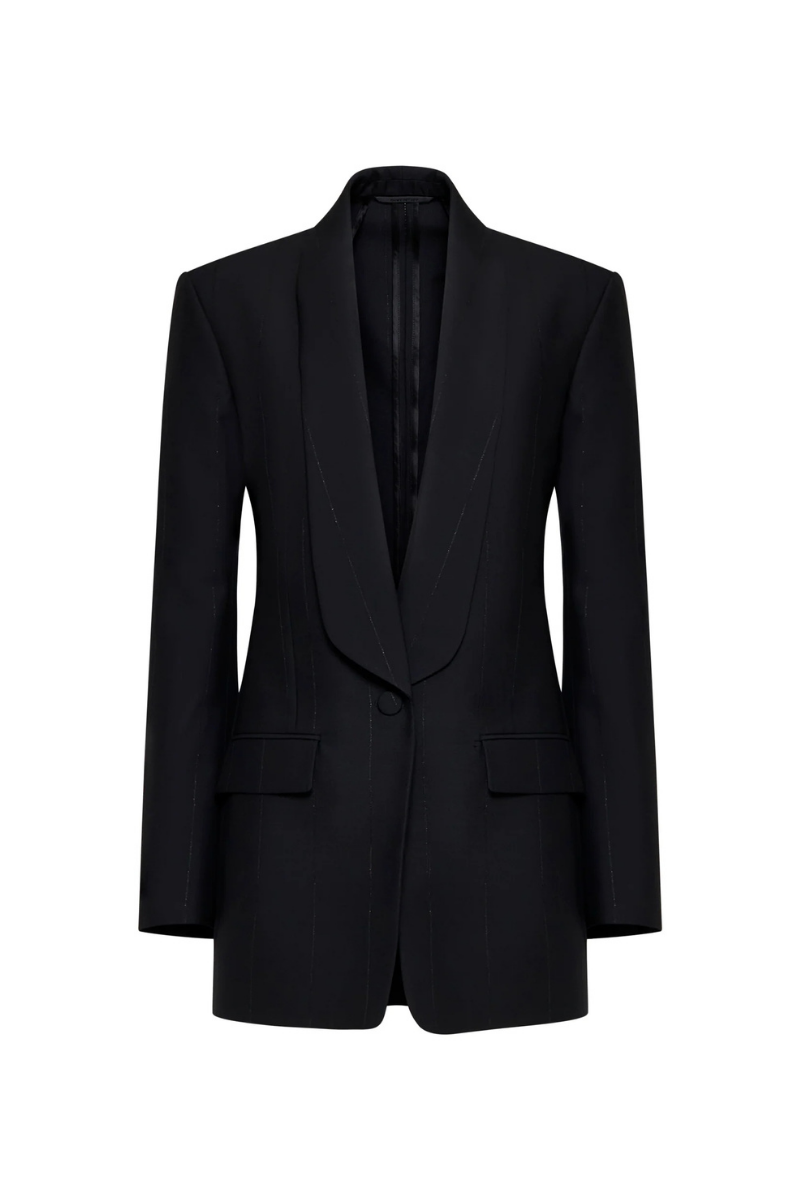 Givenchy Structured Liquid Metal Jacket_Black