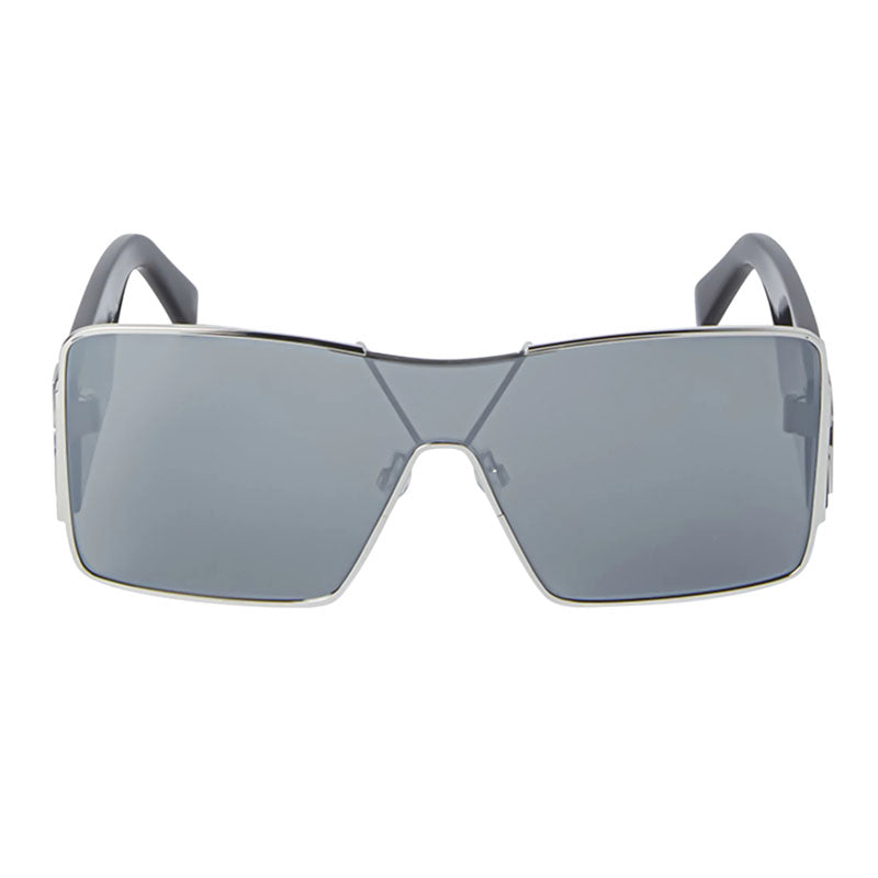 Off-White Sunglasses Shield Full Rim, Silver/Black Frame and Silver Mirror Lens OERI14GASPEN7272