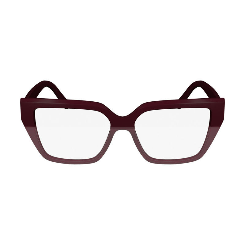 Ferragamo Salvatore Ferragamo Sunglasses Square Full Rim, BURGUNDY Frame and Clear demo lens Lens SF2971601