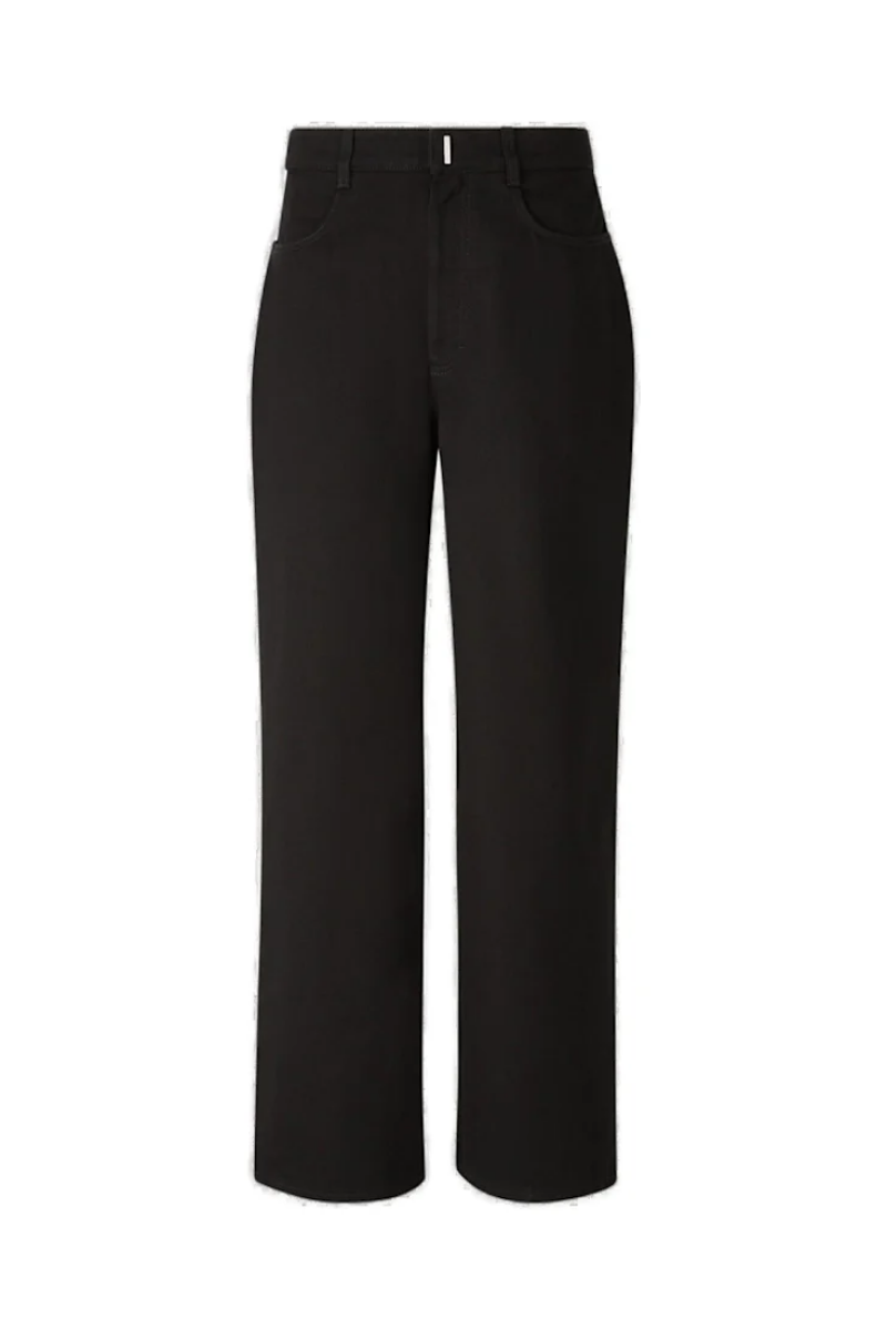 Givenchy Low Crotch Wide Denim Pant_Black