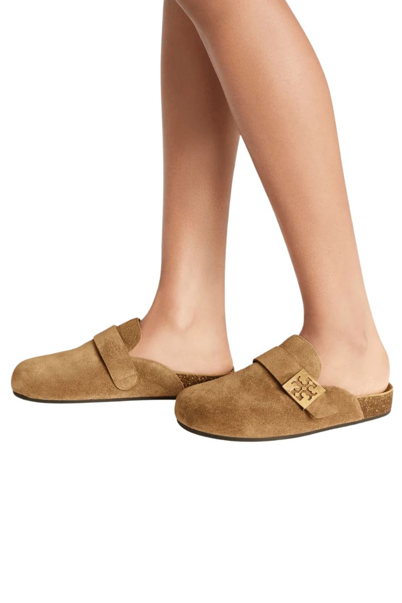 Tory Burch Mellow Mule River Rock/gold 154446037