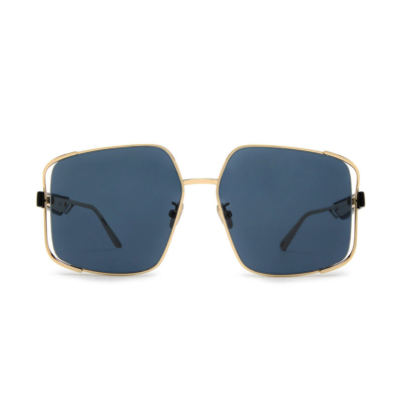 Dior Sunglasses Square Full Rim, Gold Frame and Blue Lens ARCHIDIORS1UB0B0