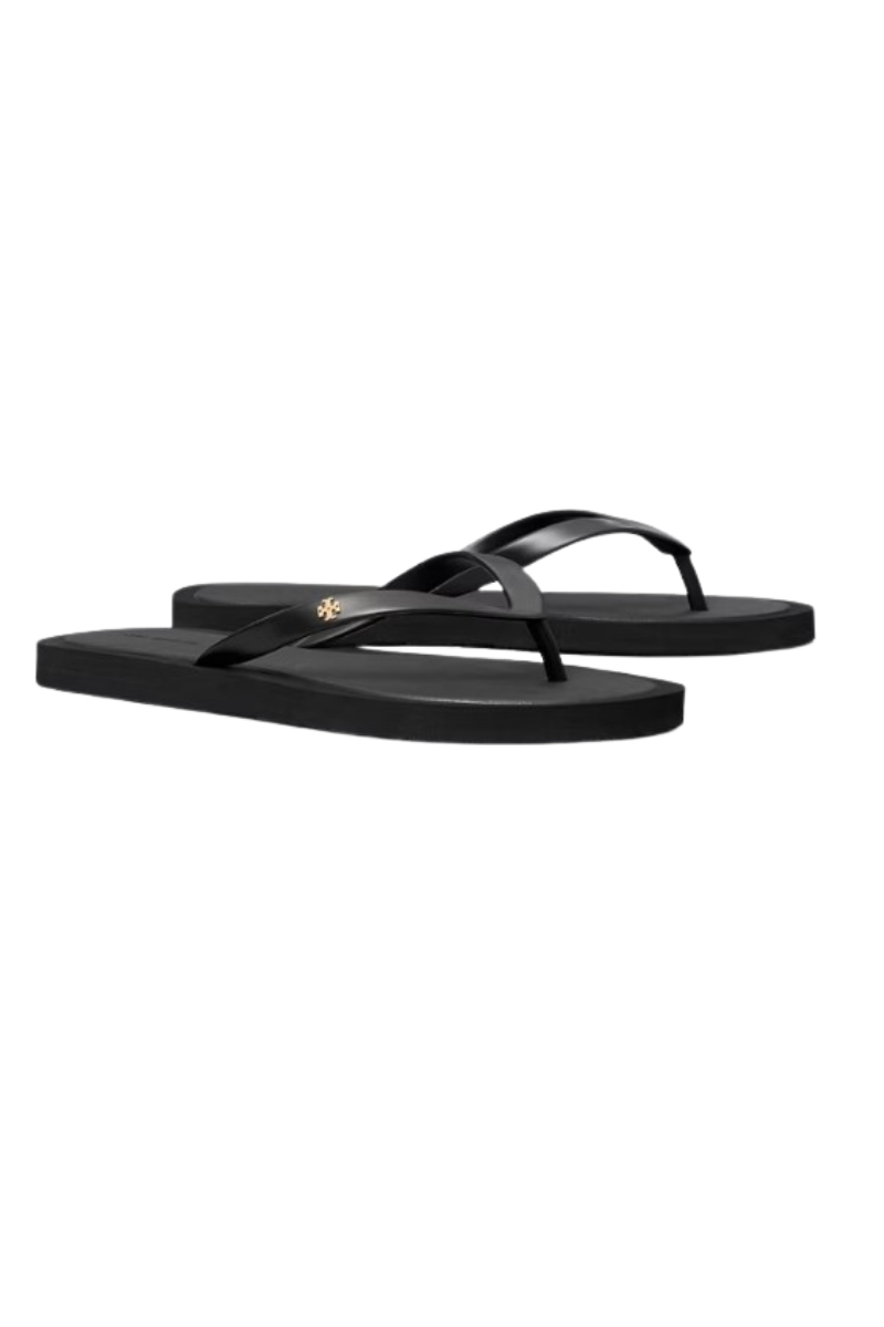Tory Burch Kira Padded Flip Flop Perfect Black/gold 162307013