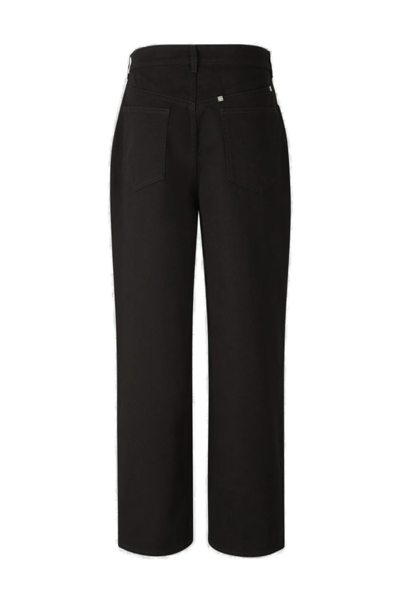 Givenchy Low Crotch Wide Denim Pant_Black