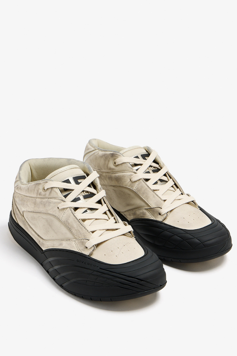 Givenchy New Line Men Shoes Mid-Top Sneakers_White