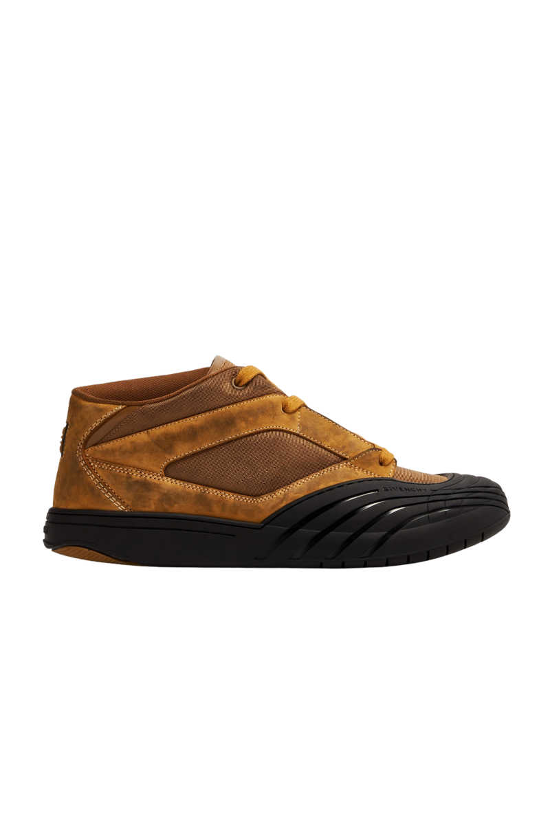 Givenchy New Line Men Shoes Mid-Top Sneakers_Beige