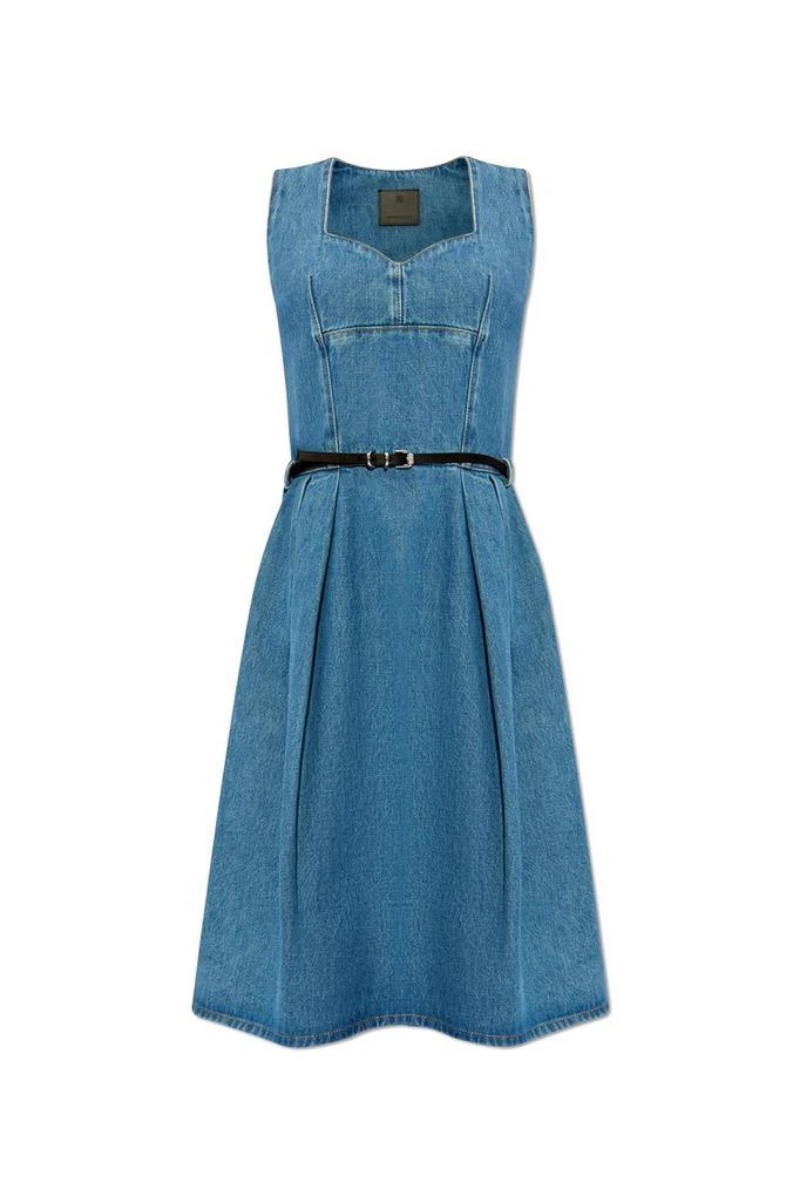 Givenchy Sweetheart Denim Dress_Deep Blue