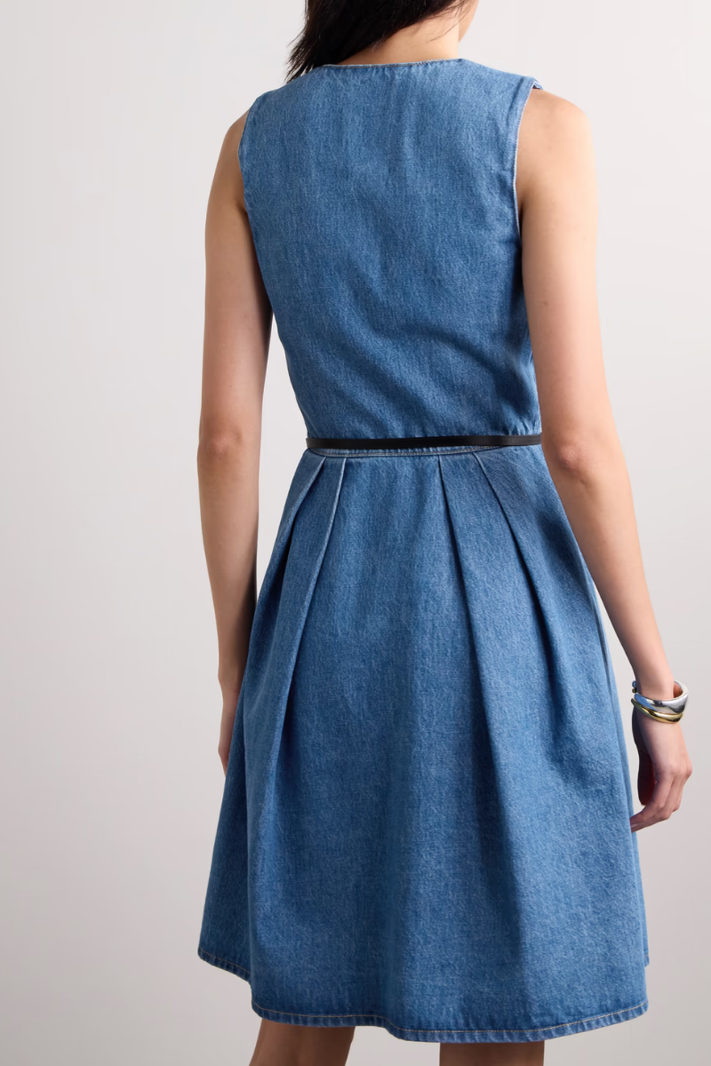 Givenchy Sweetheart Denim Dress_Deep Blue