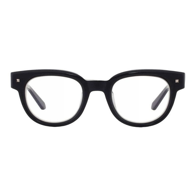 Valentino Eyeglasses Square Full Rim, Shiny Black Frame and Clear Demo Lens Lens VLX-163A