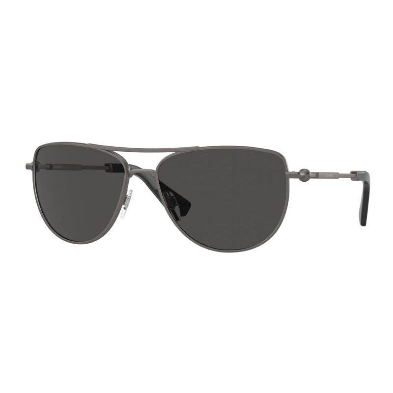 Burberry Sunglasses Aviator Full Rim, Dark Grey Frame and Dark Grey Lens BE3149131687