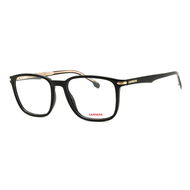 Carrera Eyeglasses Square Full Rim, Black Frame and Clear Demo Lenses Lens CARRERA292/US080700