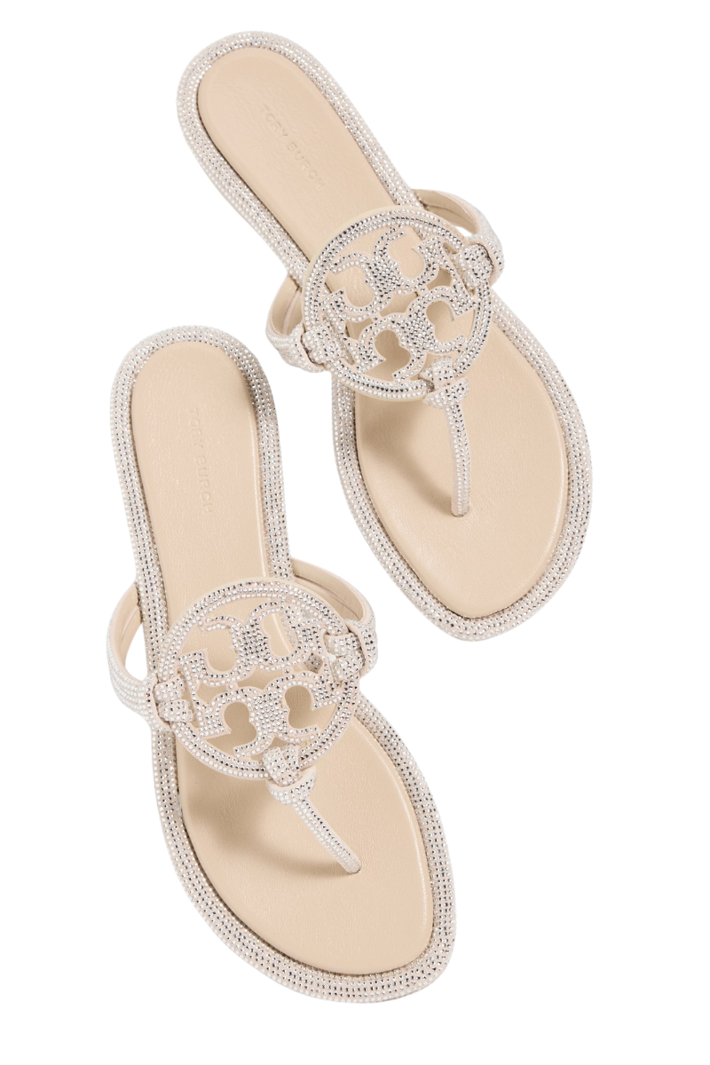 Tory Burch Miller Knotted Pave Stone Gray 152177250
