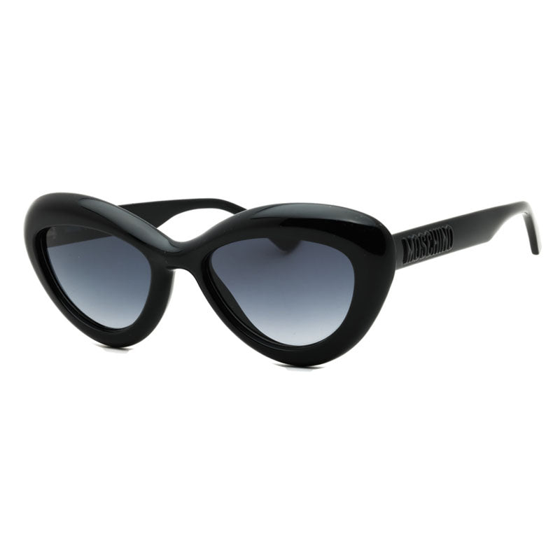 Moschino Sunglasses Cat Eye Full Rim, Black Frame and Dark Grey Gradient Lens MOS163/S08079O