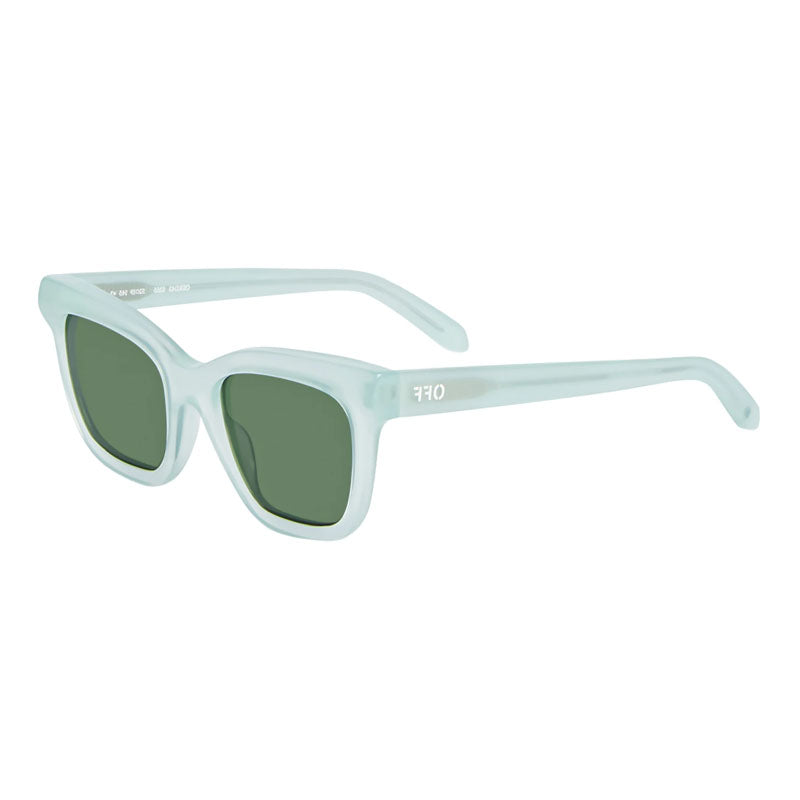 Off-White Sunglasses Square Full Rim, Transparent Sage Frame and Green Lens OERI143LINCOLN5355