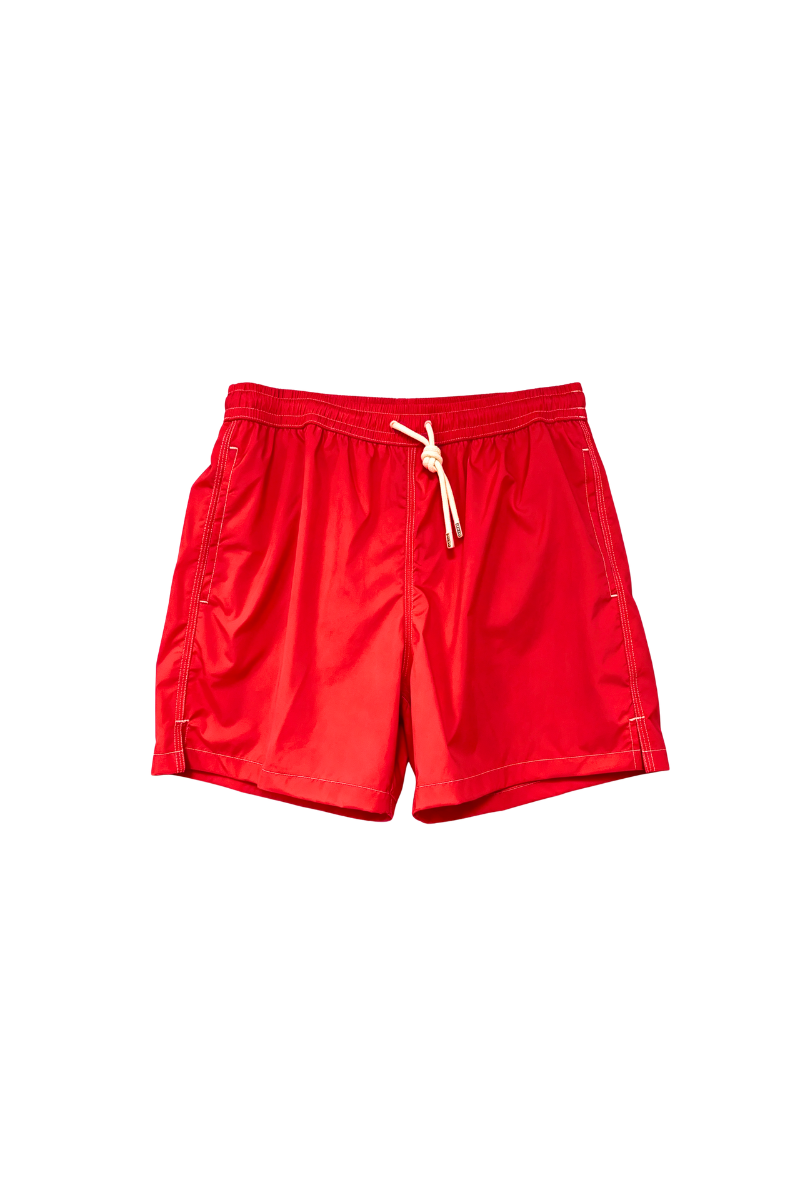 Fedeli Madeira Airstop Swim Shorts Trunks Bright Red